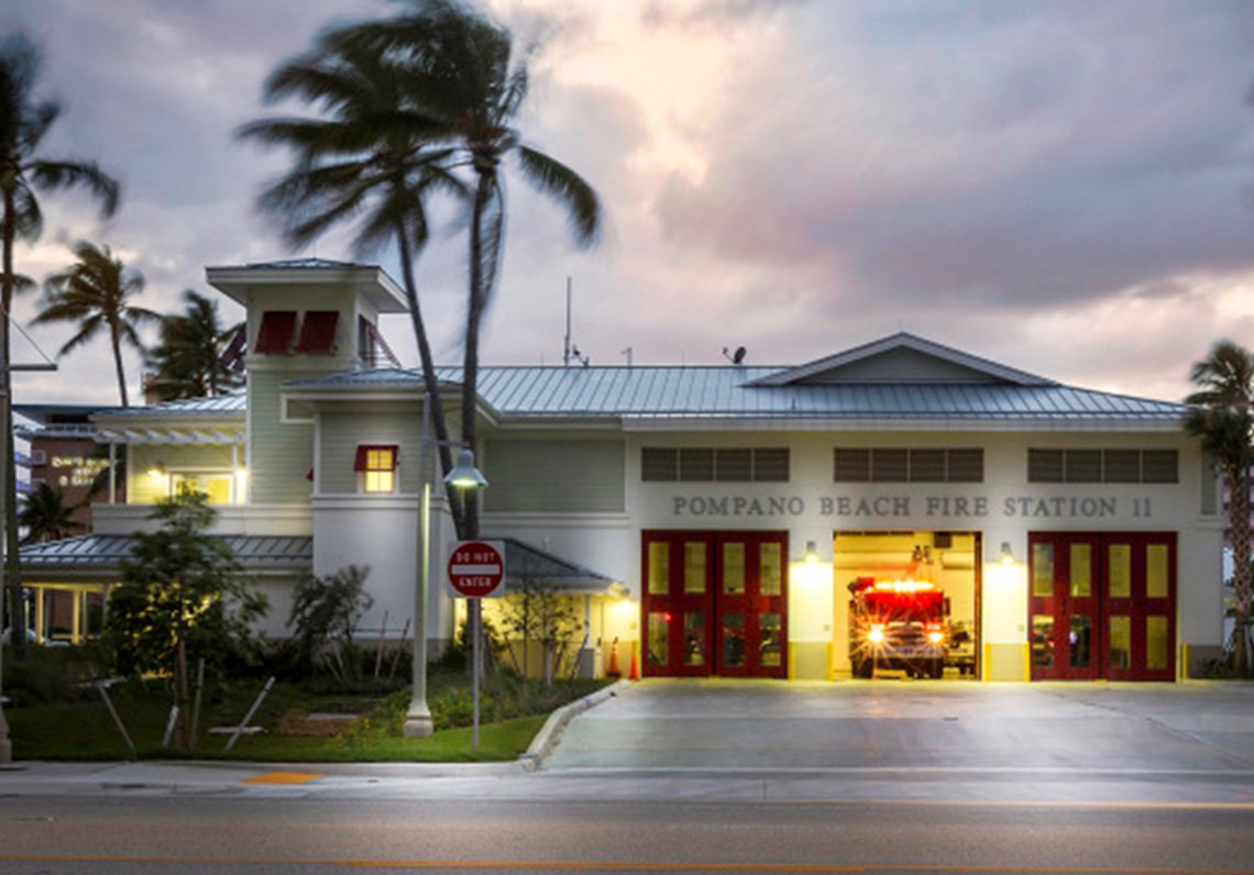 Audio and paging system installation at Fire Station in Pompano Beach, FL